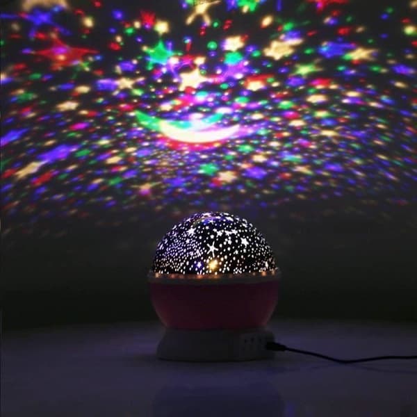 Baby Star Night Light Projektionsljus Barn LED Sänglampa - Rosa - För Baby Anni Gift w545