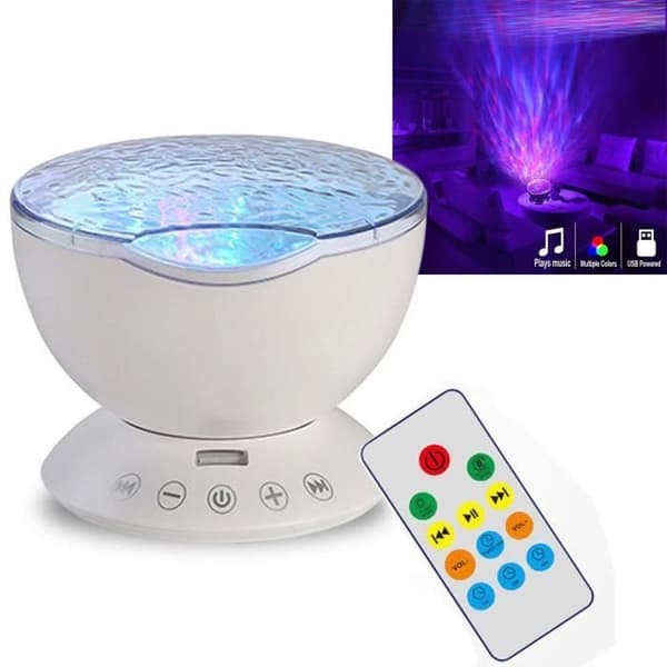 Projektorlampor Himmelstjärnor Lampa Nattljus LED Barnrumsdekoration Vit
