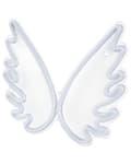 Miniatyrbillede 6 af 9: Vægskilt LED Neon Englevinger Hvid PVC Vægmonteringslys Dekorativt Lys