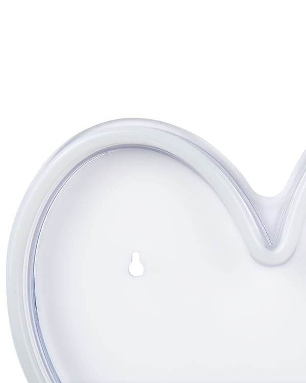 Sæt med 3 LED Neonskilte Lyserød PVC Lys Dekorative Lys