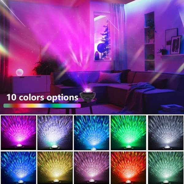 Star Sky Projector - LED Galaxy Projector Star Lamp - Svart - Timer och fjärrkontroll, sovrums- och takprojektor