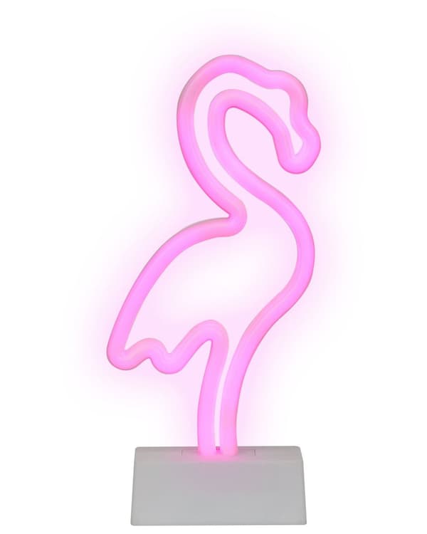 Neonvalaisin monivärinen LED-valo 3 kpl PVC paristokäyttöinen flamingo lintu kaktus