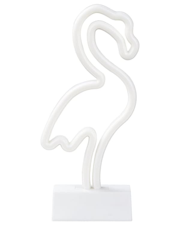 Neonvalaisin monivärinen LED-valo 3 kpl PVC paristokäyttöinen flamingo lintu kaktus