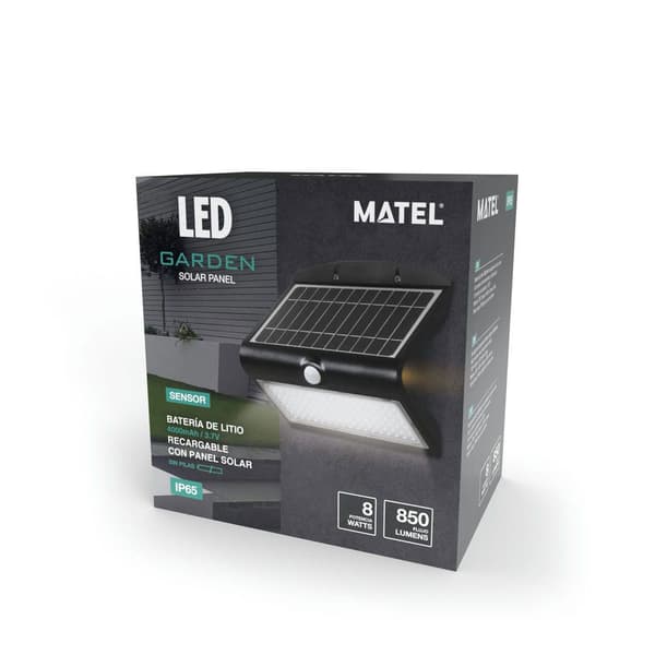 Matel Korpass Kall Solcells-led-ljus Sensor 8w