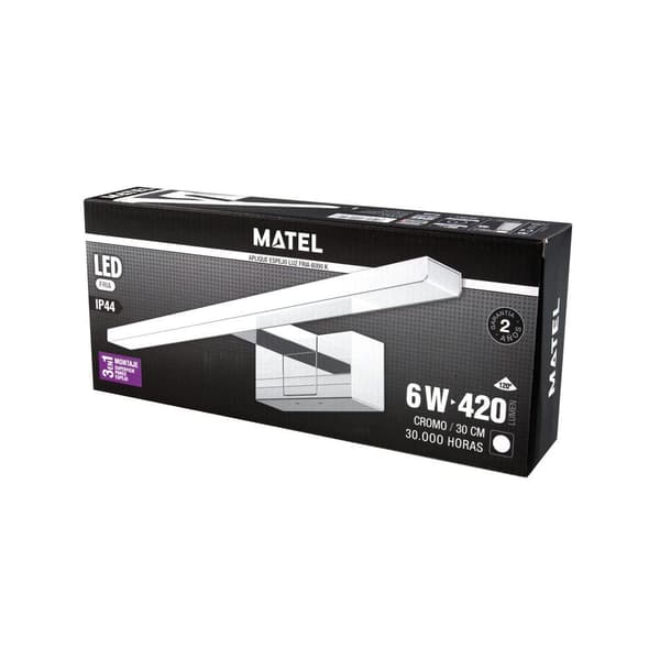 Matel Forkromet Led-spejlbelysning 300 Mm 6w