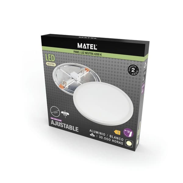 Matel Justerbar Rund Led Downlight Neutral 30w