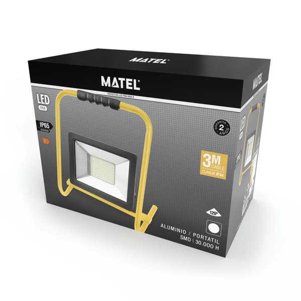 Matel Led-projektori Jossa Pidike Ip65 Viileä 20w