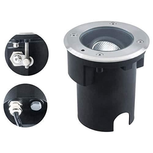 LED-golvlampa - EVN Lichttechnik - PC67107002 - Svart - 3000 K - IP67