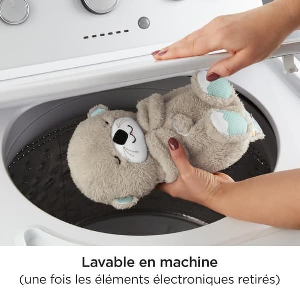 Fisher-Price - My Otter Good Night Cuddles - Musical and Luminous Baby Nightlight Plysch - Early Learning Toy - Från födseln FXC66
