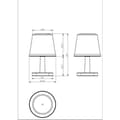 Miniatyrbild 3 av 3: GALIX G4410 solbordslampa - 25 Lumen - H20 cm