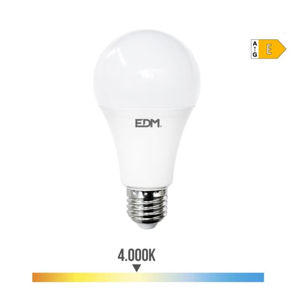 LED-lampe EDM 98721 E 24 W 200 W E27 2700 lm Ø 7 x 13,6 cm (4000 K)