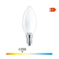 Miniatyrbillede 3 af 5: LED-lampe Philips Stearinlys Hvid F 40 W 4,3 W E14 470 lm 3,5 x 9,7 cm (4000 K)