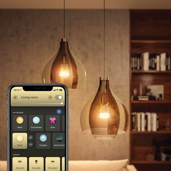 Philips Hue White ambiance Startsæt: 3 x E27 pærer (1100lm) + Dimmer switch