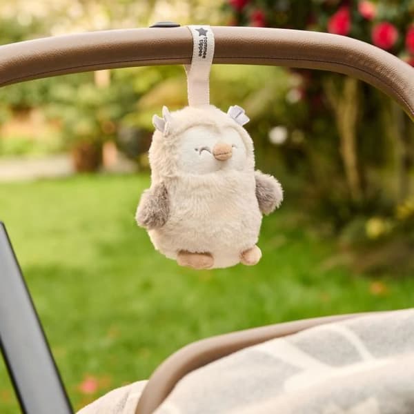 Mini plyschleksak - TOMMEE TIPPEE - Ollie The Owl - Resesömnhjälpmedel - 6 ljud - USB uppladdningsbar - Maskintvättbar