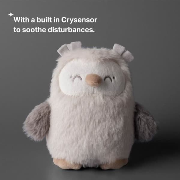 Mini plyschleksak - TOMMEE TIPPEE - Ollie The Owl - Resesömnhjälpmedel - 6 ljud - USB uppladdningsbar - Maskintvättbar