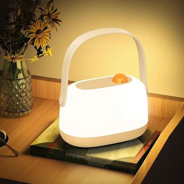 Nattlampa för barn, Uppladdningsbar babynattlampa, LED-dimbar sänglampa, Touch Night Light, Utomhusbordslampa, Julklappar