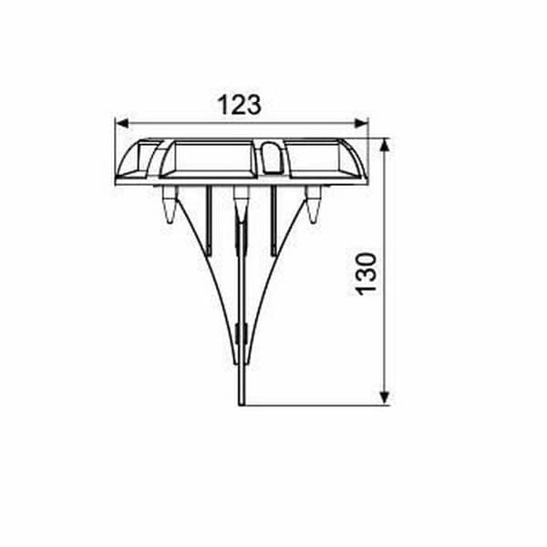 solcellslampo Galix Golv Aluminium