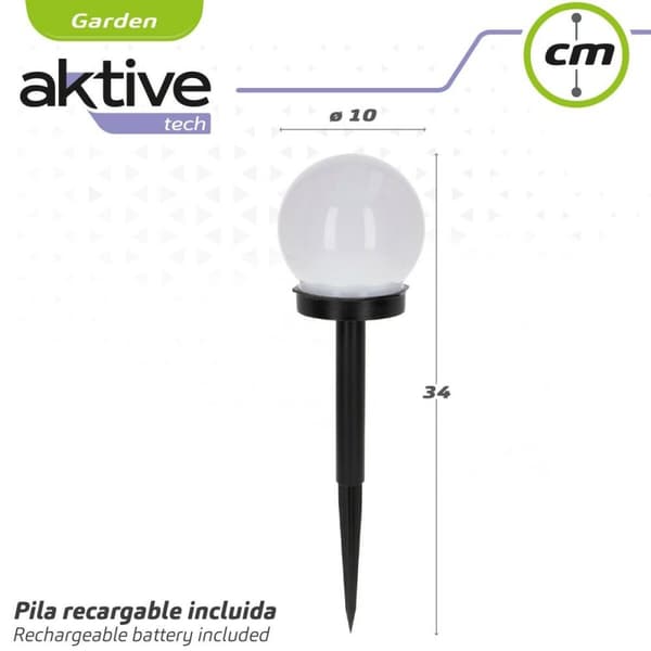 Solcellsdriven trädgårdspinne Aktive Plast 10 x 34 x 10 cm (24 antal)