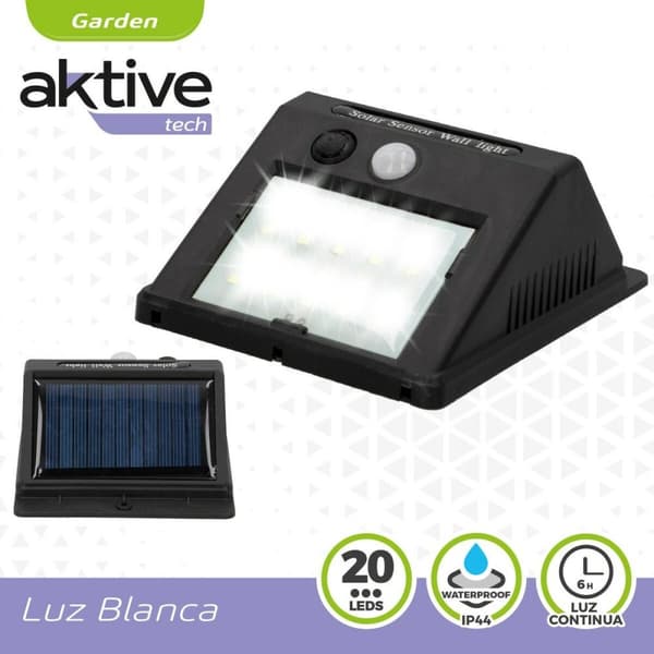 LED-lampa med rörelsesensor Aktive Plast 9 x 12 x 5 cm (6 antal)