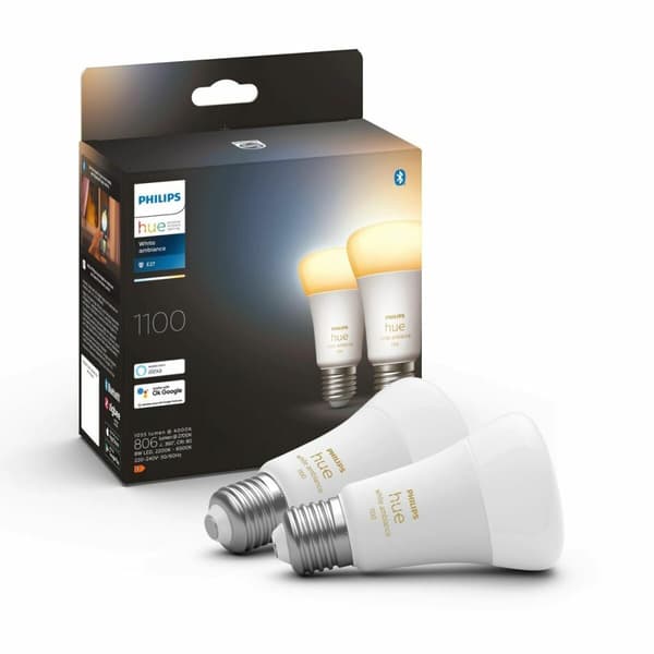 Philips Hue White ambiance A60 - E27 pærer - 1100lm - 2-pak