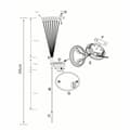 Miniatyrbilde 3 av 3: Solstang for hagen Galix G4435