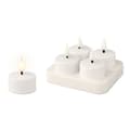 Miniatyrbilde 1 av 3: Stearinlys LED Lumineo 485346 Hvit Oppladdbar Innendørs (4 enheter)