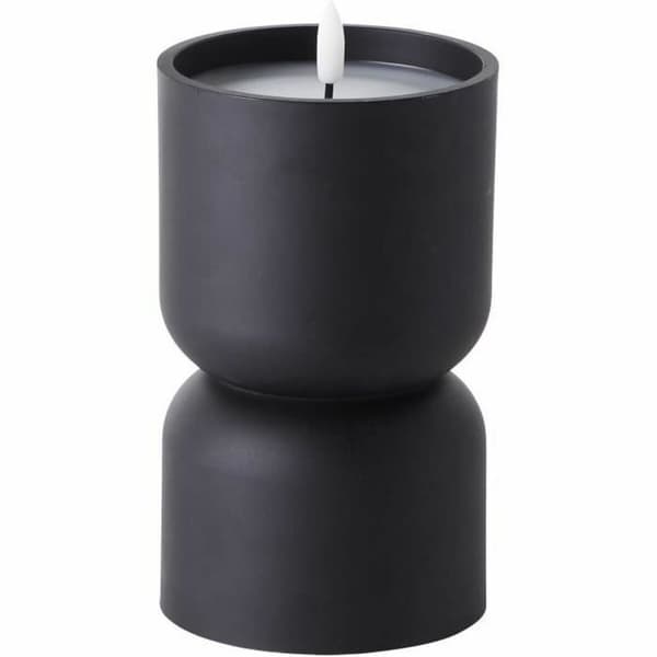 Stearinlys LED Brilliant Svart 3 W 18 x 9,8 cm Plast