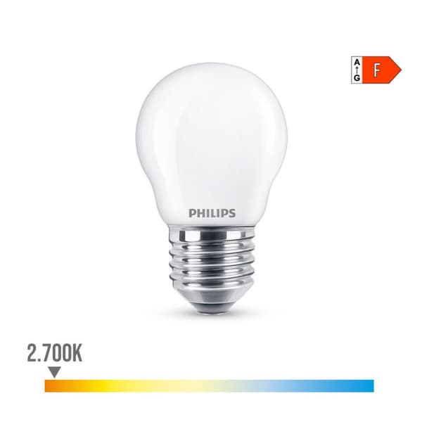 LED-lamppu Philips F 40 W 4,3 W E27 470 lm 4,5 x 8,2 cm (2700 K)