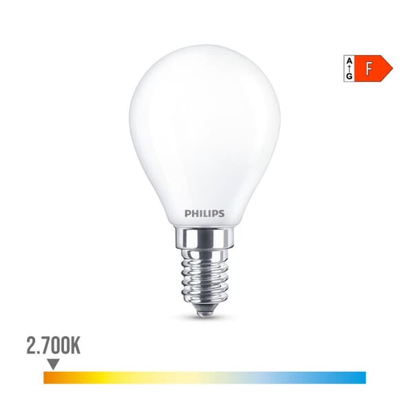 LED-lamppu Philips F 40 W 4,3 W E14 470 lm 4,5 x 8,2 cm (2700 K)