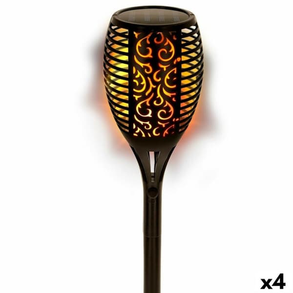 Puutarhan aurinkovalosetti Aktive 51 Muovinen 11 x 77,5 x 11 cm (4 osaa)