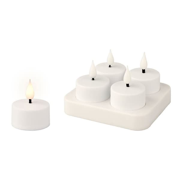 LED Kynttilä Lumineo 485346 Valkoinen Ladattava Sisäpuoli (4 osaa)