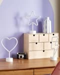 Miniatyrbild 5 av 11: Set med 3 LED-skyltar Flerfärgad PVC Lampor Batteridrivna Dekorativa Ljus