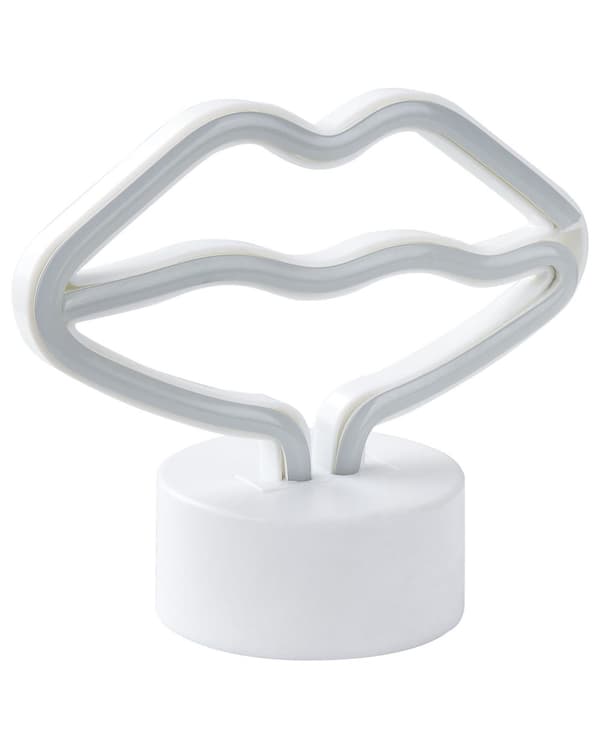 LED Neonlampa Läppar Rosa PVC Ljus Batteridriven Dekorativ Dachshund Lampa