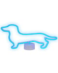 Miniatyrbilde 5 av 8: LED-dekorasjon Lys Dekorasjon Figur Blå 20 cm Høy Hund Dachshund Dekor Batteridrevet Stue Soverom Kontor