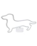 Miniatyrbilde 6 av 8: LED-dekorasjon Lys Dekorasjon Figur Blå 20 cm Høy Hund Dachshund Dekor Batteridrevet Stue Soverom Kontor