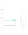 Miniatyrbilde 8 av 8: LED-dekorasjon Lys Dekorasjon Figur Blå 20 cm Høy Hund Dachshund Dekor Batteridrevet Stue Soverom Kontor