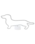 Miniatyrbilde 1 av 8: LED-dekorasjon Lys Dekorasjon Figur Blå 20 cm Høy Hund Dachshund Dekor Batteridrevet Stue Soverom Kontor