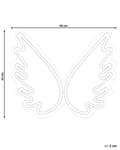 Miniatyrbilde 3 av 9: Veggdekor LED Neon Englevinger Hvit 33 cm Veggmonteringslys Dekorativt lys