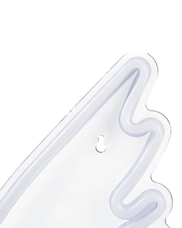 Veggdekor LED Neon Englevinger Hvit 33 cm Veggmonteringslys Dekorativt lys