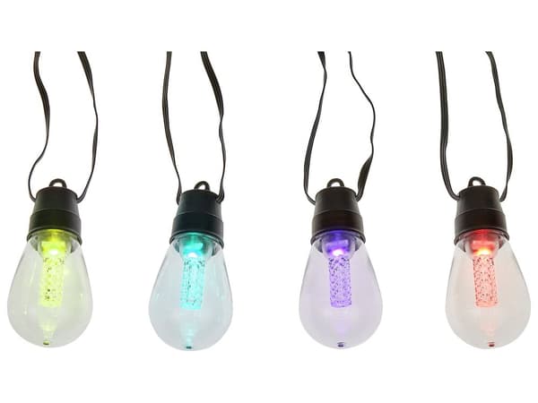 Smart LED-lyslenke med 15 lyspærer Flerfarget 11,5 m Appstyrt med timer og bryter Fjernkontroll Julebelysning Utendørs Innendørs Dekorasjon