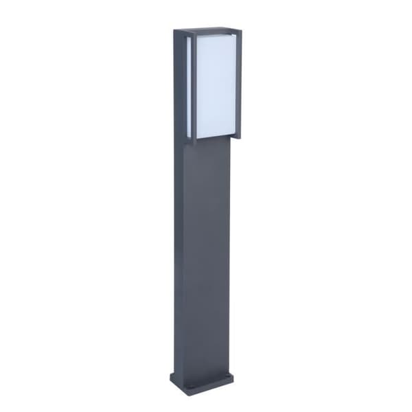 LUTEC QUBO utomhusbelysning pollare - Mörkgrå - 18W LED - 1100 lumen - 3000K - IP54 - Klass I