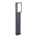 Miniatyrbild 1 av 4: LUTEC QUBO utomhusbelysning pollare - Mörkgrå - 18W LED - 1100 lumen - 3000K - IP54 - Klass I