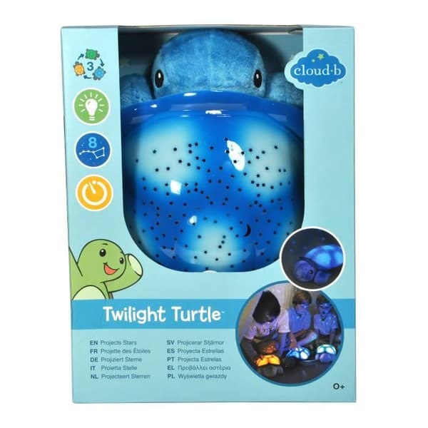 CLOUD B Twilight Turtle® Night Light - Blå