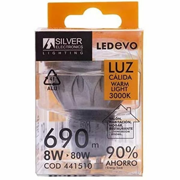 LED-lamppu Silver Electronics EVO 3000K GU5.3 8W
