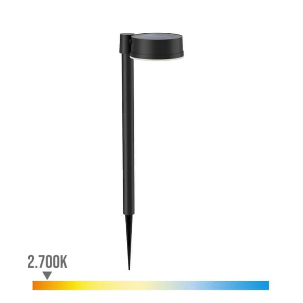Puutarhan aurinkovaarna Philips Vynce 1,5 W 11,2 x 14,2 x 54 cm Musta Muovinen Pyöreä (2700 K) (Lämmin valkoinen) (1 osaa)