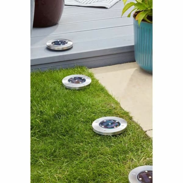 solcellslampo Smart Garden Golv Svart Aluminium (4 antal)