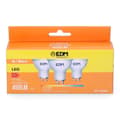 Miniatyrbild 3 av 5: Förpackning med 3 LED-lampor EDM 98208 F 5 W 45 W GU10 450 lm Ø 5 x 5,5 cm (3200 K)