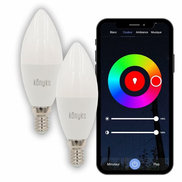 LED-lampa Ljus Konyks e14 Vit