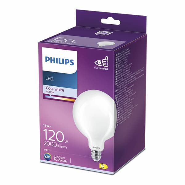 LED-lampe Philips D 120 W 13 W E27 2000 Lm 12,4 x 17,7 cm (4000 K)
