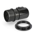 Miniatyrbillede 2 af 2: Lampeholder EDM E44034 Sort E27